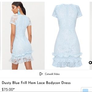 PLT lace blue dress size 4